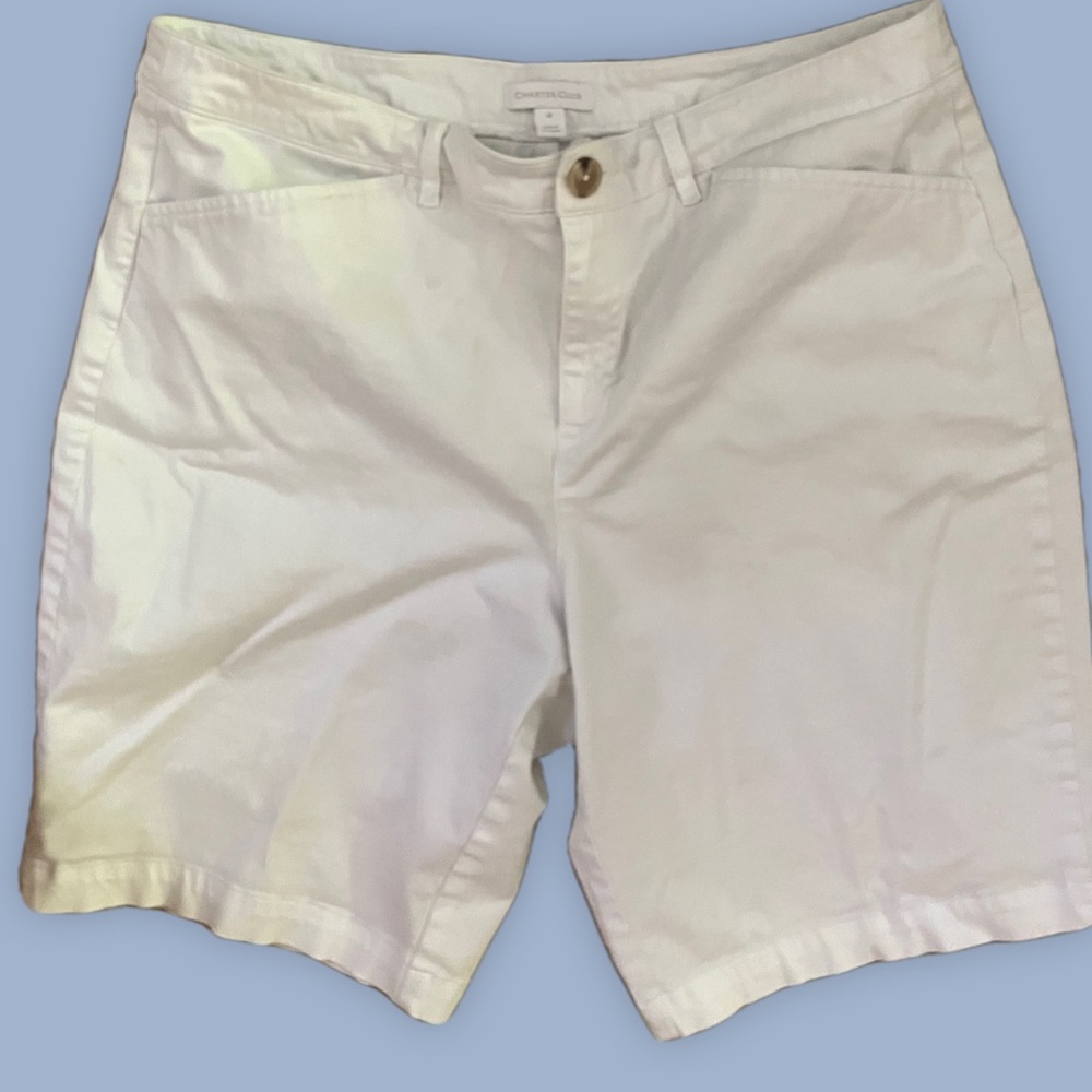 Traditional White Shorts by CharterClub